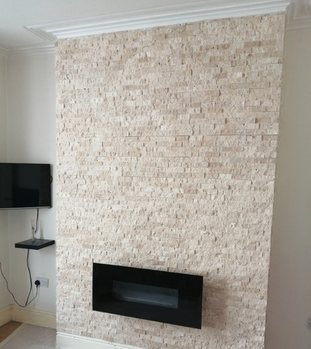 Splitface light travertine - light,