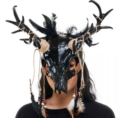 Goat ram skull mask - skull, wendigo