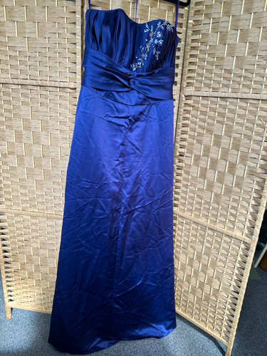 Purple sleeveless floor length - purple, floor-length