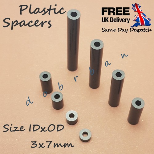 3mm 7mm black - 3mm, od