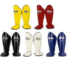Fairtex Muay Thai Shin Guards Kickboxing Shin Pads MMA Shin Step Leg Protectors