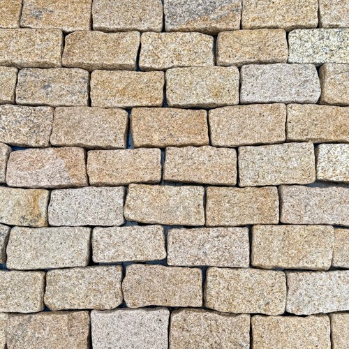 Gold tumbled granite cobble - gold,