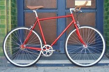 NEW Cherry Red Vintage Single Speed freewheels Fixed Gear fixie Road Bike