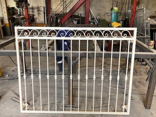 Galvanised railings - galvanised,