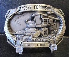 Massey Ferguson 860 Combine Belt Buckle Fall 1985 Pewter 800 Series Limited Edtn