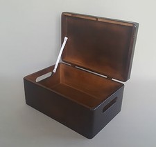 Wooden Box Brown Plain Wood