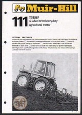 Muir-Hill "111" Tractor Brochure Leaflet