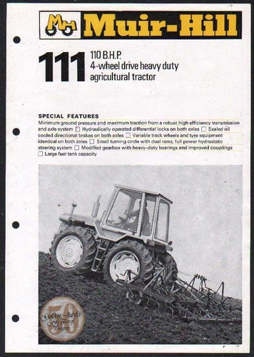 Muir hill 111 tractor - muir-hill, "111"