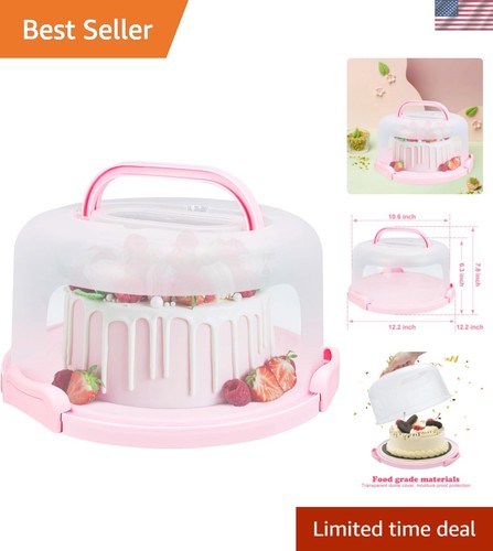 Cake carrier with lid and - cake,