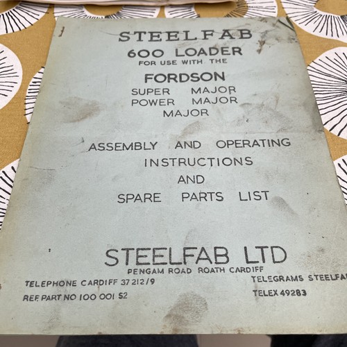Steelfab 600 loader fordson - steelfab,
