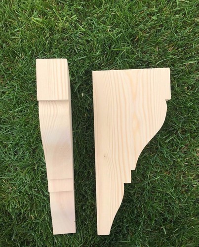 Wooden corbels shelf - wooden,