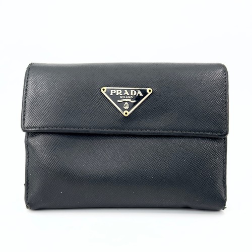 Prada bifold wallet black - prada,