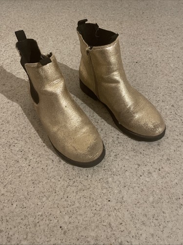 Zara gold chelsea zip - zara,