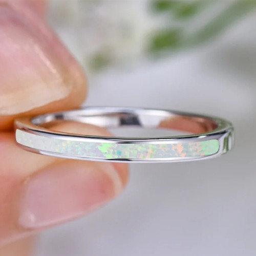 Sterling silver white fire - white,