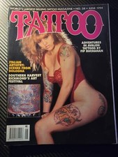 Tattoo Magazine June 1994 (995)(Rare) Fib Buchana Lynn Gosnell huggy Bear