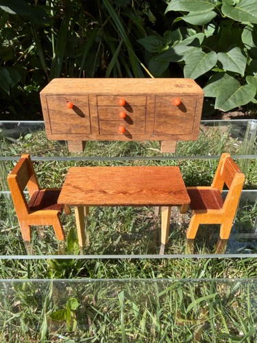 Vintage wooden dolls house - wooden,