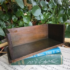 Vintage Wooden Book Trough