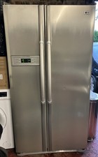 LG American Side By Side Fridge Freezer Brushed Stainless Steel GR-B206GTQA