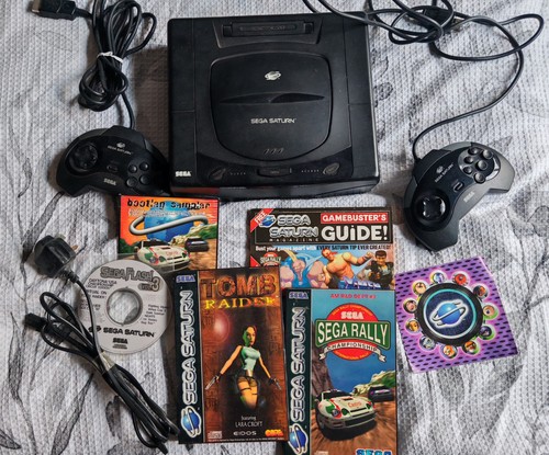 Sega saturn games console - games,
