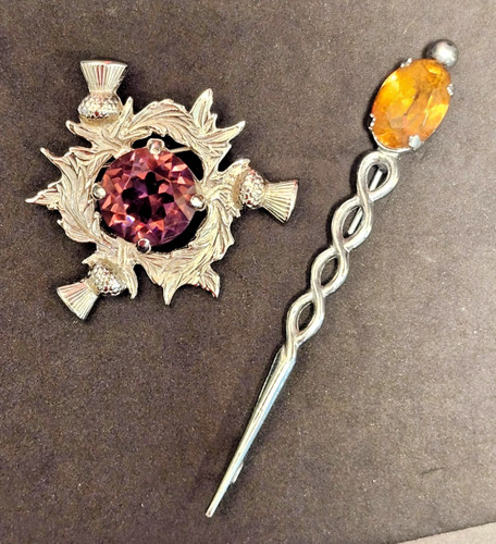 Mizpah scottish brooch pin - mizpah,