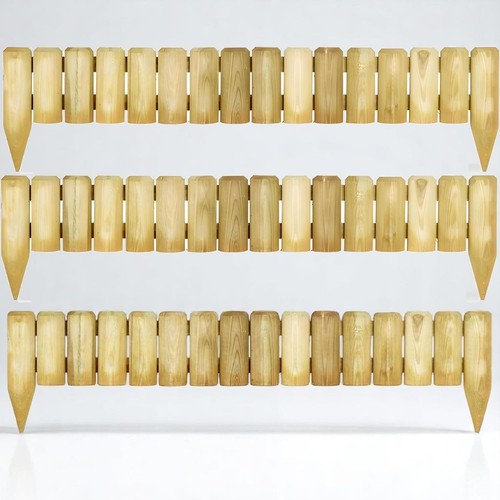 Wooden log border - wooden,