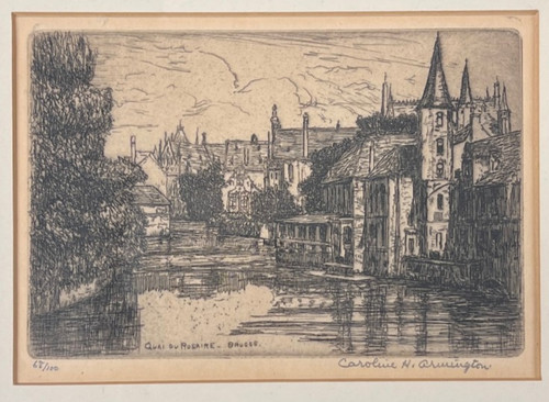 Caroline armington etching - caroline, h