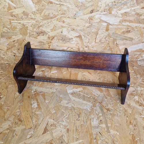 Vintage oak book trough - book,