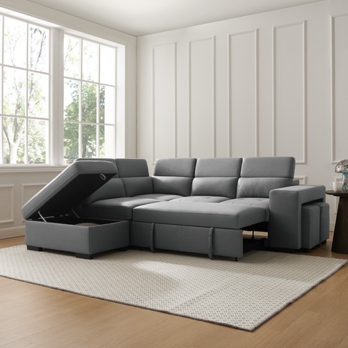 Corner sofa pull out - out,
