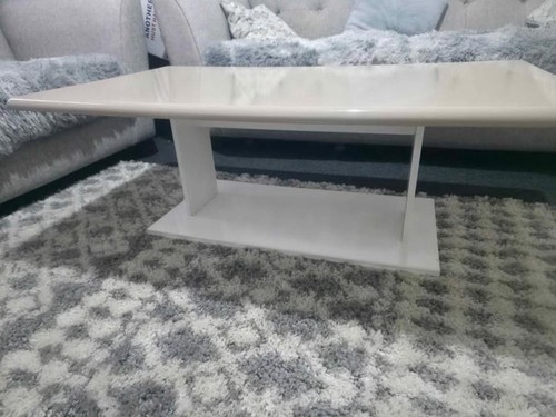White gloss rectangular oak - gloss,