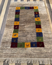 Gabbeh Rug 120x182 | Natural