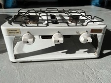 Vintage White Enamel Two Ring