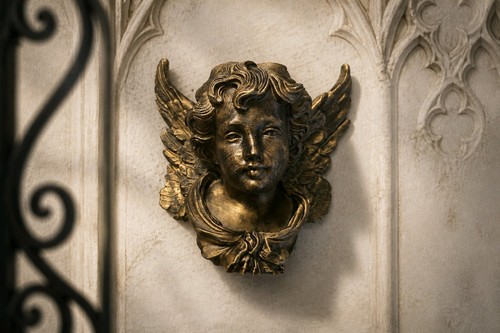 Beautiful cherub wall - beautiful,