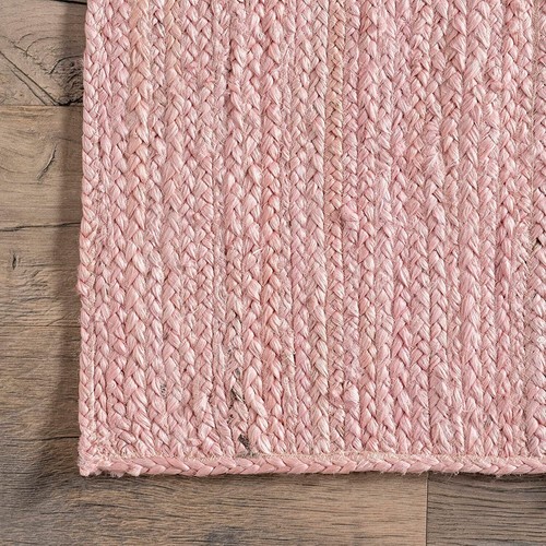 Rug pink jute - rug,