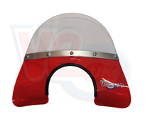 VE ACTIF 1960'S MOD STYLE FLYSCREEN - VESPA GS150 GS160 VBB VNB in RED