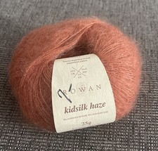 HTF New Rowan Kidsilk Haze Mohair Silk, 230 yds 25g Brick Italy Lot 282 Orange