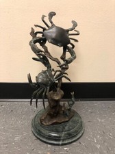 Bronze Crabs on a marble base