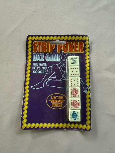 Vintage dice set poker - set!,