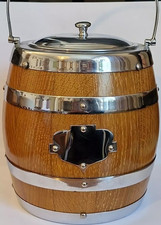 Wooden Biscuit Barrel with