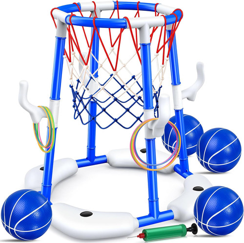 Floating pool basketball - floating, hoop