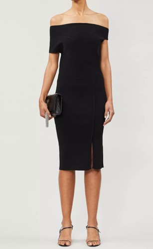 Reiss black bodycon midi - reiss,