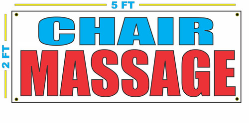 Chair massage banner sign new - chair,