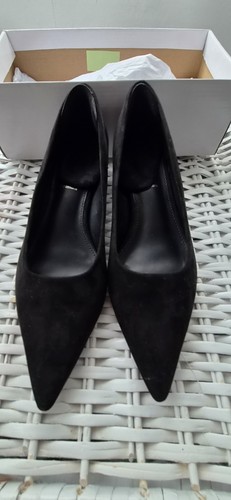 Black suede effect - pointed, toe