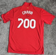 Jamie Carragher Hand Signed 700th Appearance Liverpool Football Shirt with COA