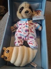 Meerkat Baby Oleg Toy with Grub Compare Meerkat with Tag, Box, and Certificate
