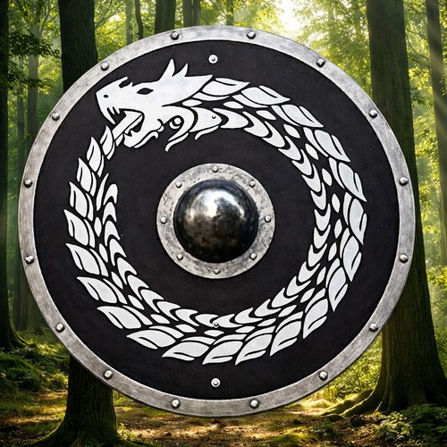 Medieval viking dragon - viking,