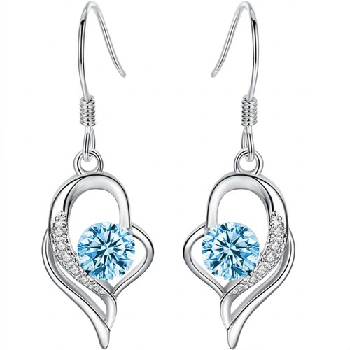 Silver earrings drop dangle - earrings,