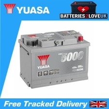Yuasa YBX5096 - Silver High Performance SMF Battery - 12V 80Ah 740CCA - 5Yr W...