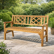 Wooden garden bench - wooden,