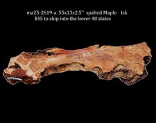Maple Burl Slab | Bat Top | Headboard | Live Edge Table | MA25-2619
