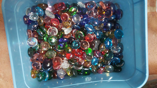 Multicolour glass mosaic gem - mosaic,